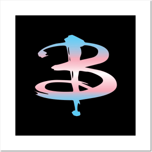 B Logo Transgender Pride Posters and Art